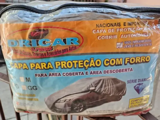 Capa protetora impermeável e forrada para carro tamanho G
