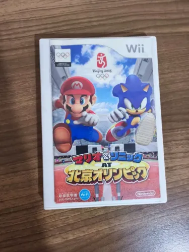Jogo Nintendo Wii Mario e Sonic at The Olympic Games Original Japonês Mídia Física Usado