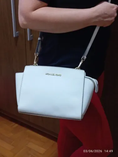 Bolsa Michael Kors Crossbody Branca 30t3glmm2l