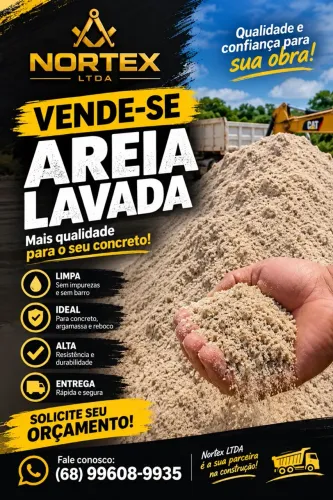 Areia lavada