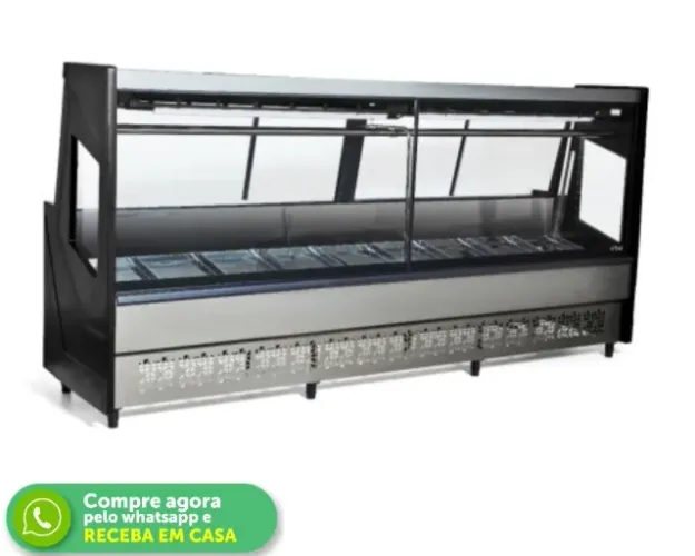 Balcão de Açougue Preto Polar 220v Novo