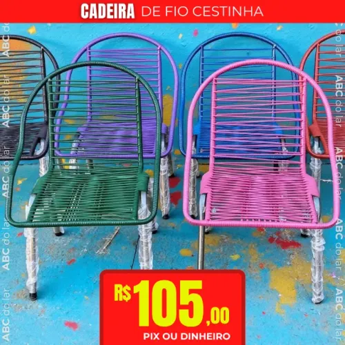 CADEIRA DE FIO CESTINHA