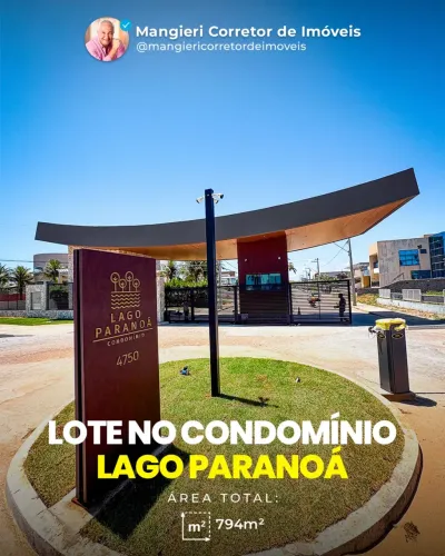 Lote premium de 794 m² no Condomínio Lago Paranoá  Aracaju/SE (Zona de Expansão)