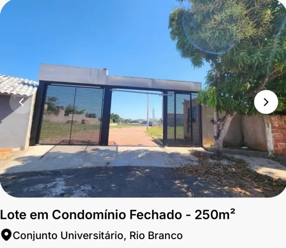 VENDO LOTE EM CONDOMÍNIO FECHADO - CONJUNTO UNIVERSITÁRIO