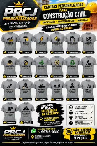 Camisas personalizadas para uniformes