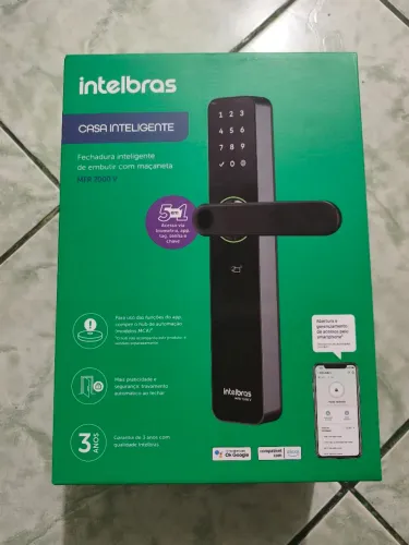 Fechadura Inteligente Intelbras MFR 7000 V com Maçaneta