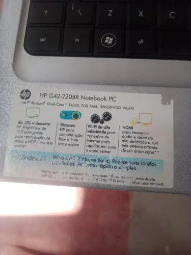 Notebook HP G42-220BR,valor negociável aceito proposta.