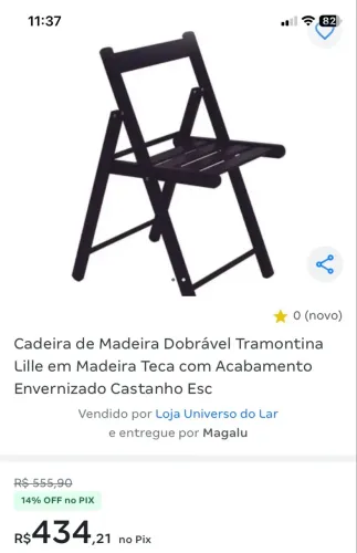 Cadeira dobrável 