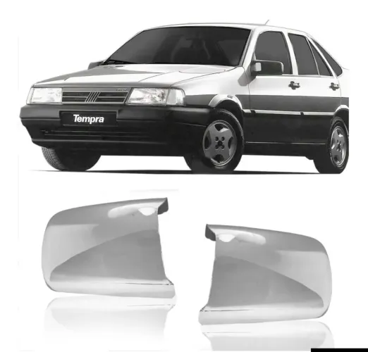 Capa de Retrovisor Cromada Fiat Tempra - Todos os Modelos - Par (Novo)