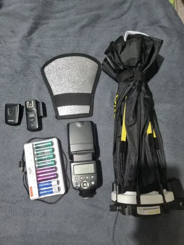 Kit flash+softbox