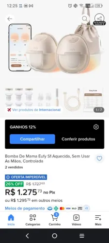Bomba de amamentação