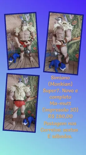 Thundercats super7 monkian (simiano). Novo. Deluxe. Completo