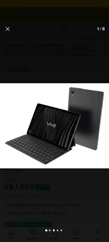 TABLET VAIO TL10 8G + 128G OCTA-CORE TELA 10.4'