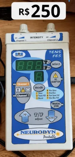 Tens e fes portátil - aparelho de fisioterapia