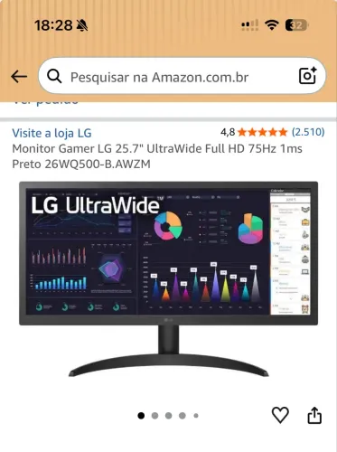 Monitor Gamer LG 25.7?