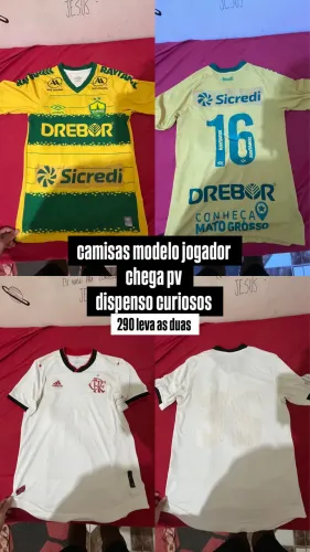 Camisas de time versão jogador 