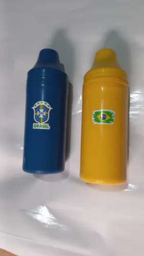 Conjunto Porta Garrafa 600 ml Decorada Seleção Brasileira