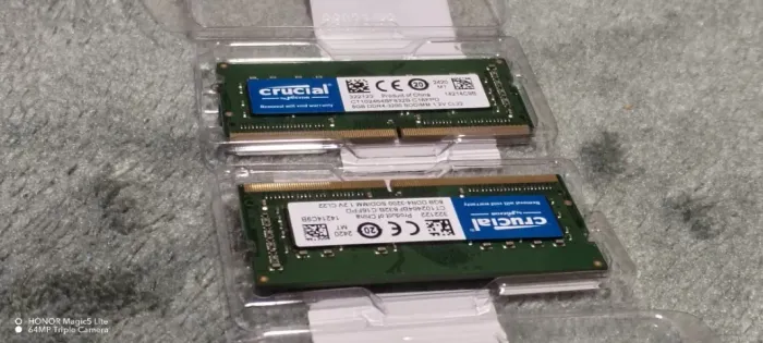 2 MEMÓRIAS DDR4 8GB (2x8) 16GB CRUCIAL CT102464BF832B 3200MHz CL22