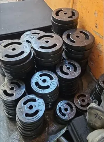 Anilha Injetada Dúctil de 1kg até 20kg, Apenas 13,00 o quilo.