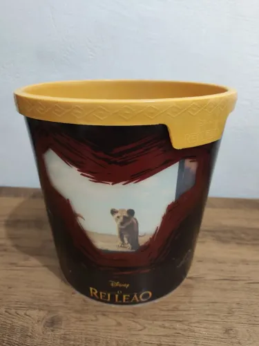 Balde de pipoca Rei leão cinemark