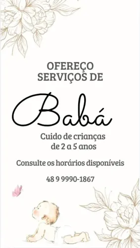 Babá ou cuidar de criança