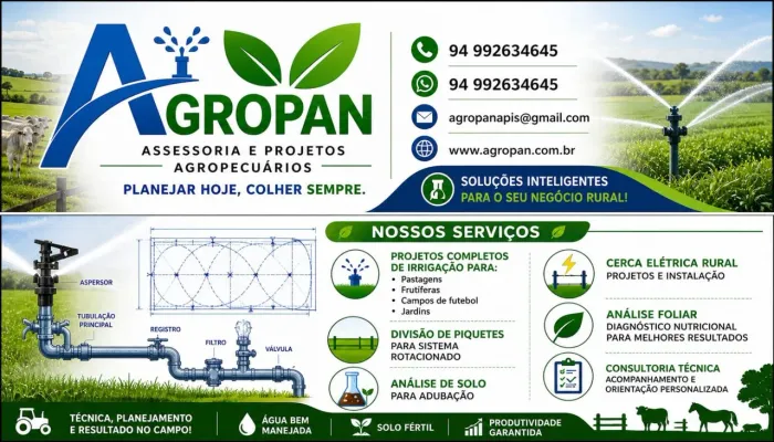 Projetos para irrigação 