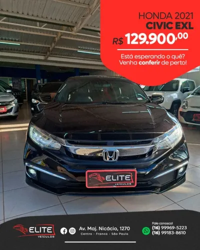 Honda Civic Sedan EXL 2.0 Flex 16V Aut.4p 2021