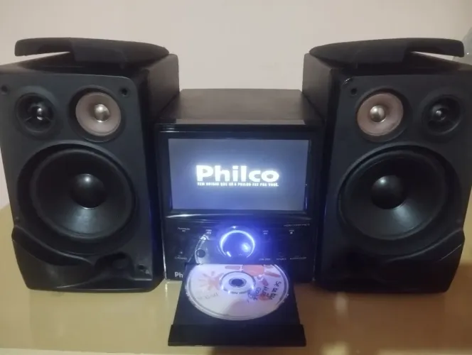 Minisystem philco dvd player raridade vintage 