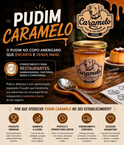 Sobremesa Pudim Caramelo