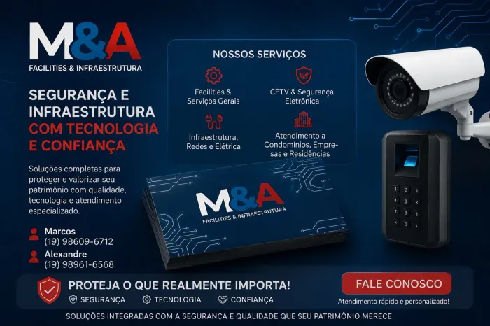 Instalação de Câmeras, Redes e Serviços Elétricos em Campinas e Região