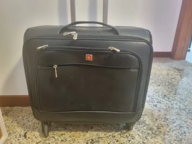 Mala De Bordo Alto Padrão Swiss Executiva Rodas 360° Avião Viagem Premium 