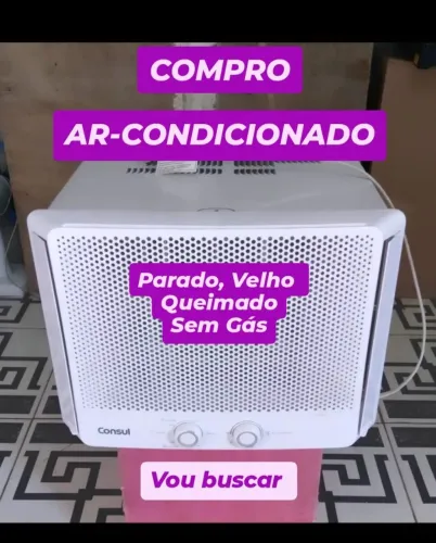 Ar-condicionado de defeito ou Usado não gela