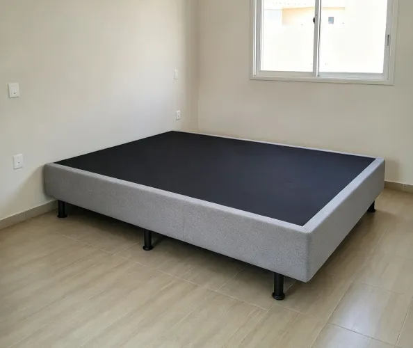 Cama box base casal em LINHO.Entrego