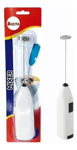 Mini Mixer Misturador Bebidas Leite Café Cappuccino (funciona com 2 pilhas AA-não inclusas