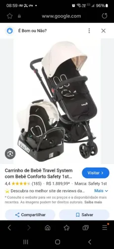 Carrinho de bebê + bebe conforto