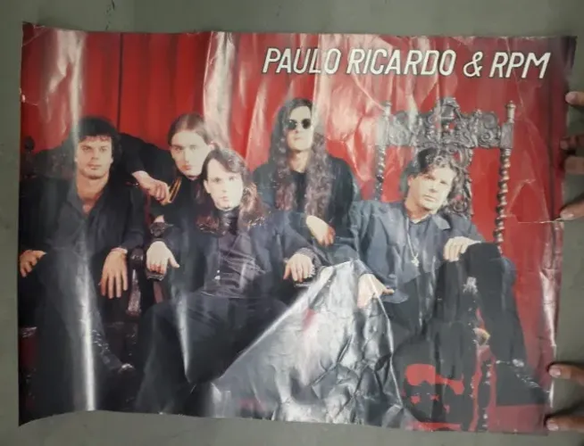 Pôster Promocional Do RPM Disco ?Paulo Ricardo & RPM? 1993 Raridade Item Para Colecionador