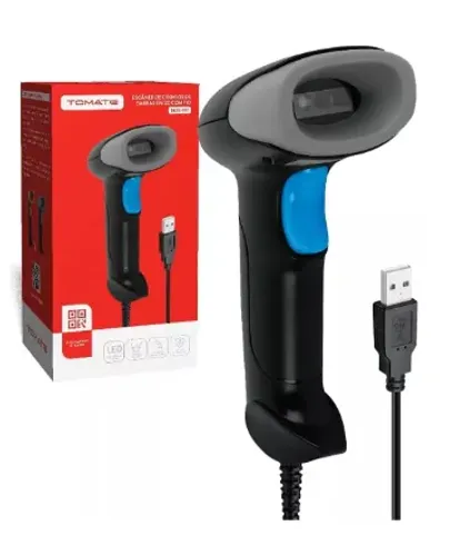 Leitor de Código Barras 2D QR Code USB Tomate MDK102 Azul