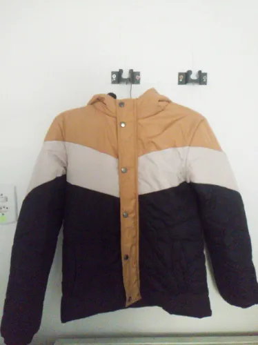 Jaqueta juvenil menino puffer com capuz 16
