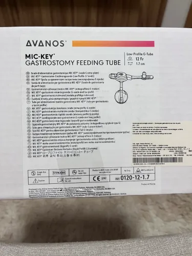 Kit De Sonda Gastrostomia Botton Mic-key 12fr Uso Doméstico