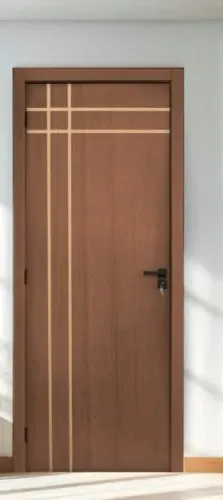 KIT Porta de Madeira Decorada 215cmX84cm - Batente 7cm