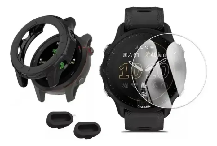 Película + Capa Para Garmin 255 + 2 Plugs