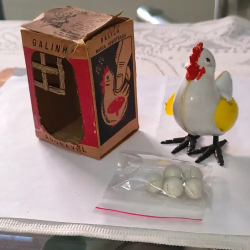 Galinha Adorável Balila Anos 60/70 - Rara, Funcionando e Completa na Caixa Original