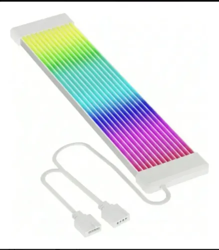 Kit Cabo Sleeved RGB + Suporte de Placa