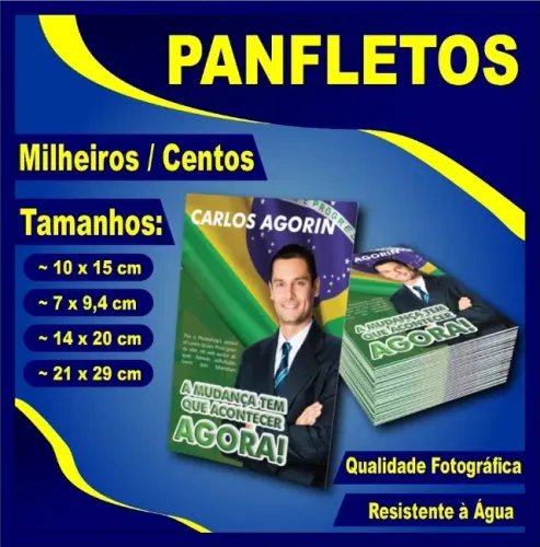 Panfletos Milheiro - Divulgação Eventos Shows Política Candidato Flyer - NerdDog Store