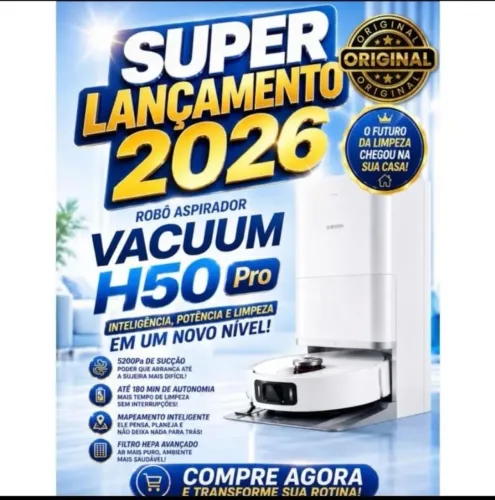 Robô aspirador xiaomi h50 pro lacrado 110V