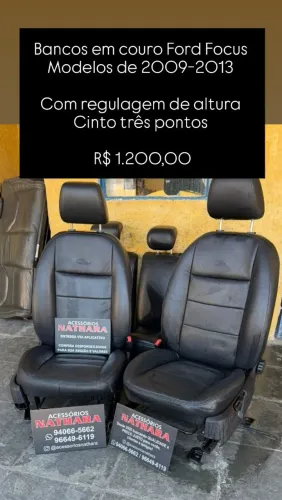 Bancos Ford Focus em couro original 
