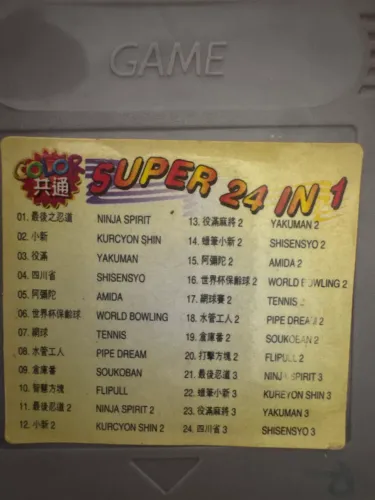 Fita game boy 24 in 1