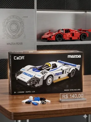 Kit bloco de montar 242 peças