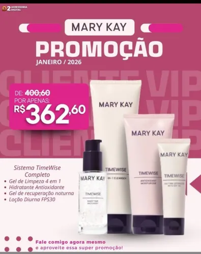 Promoção Kit completo Cuidados com a pele Mary kay pele Oleosa 