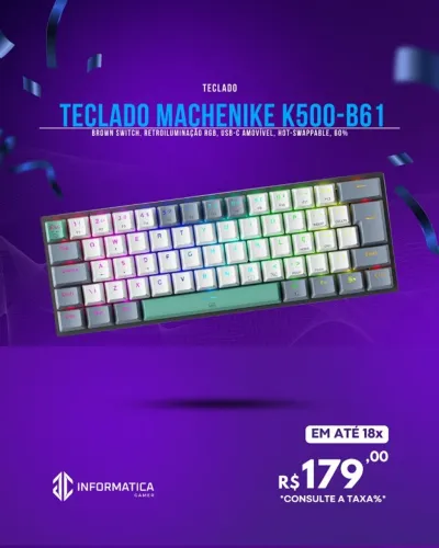 TECLADO MACHENIKE K500-B61